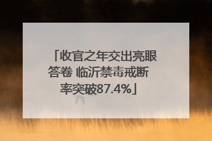 收官之年交出亮眼答卷 临沂禁毒戒断率突破87.4%
